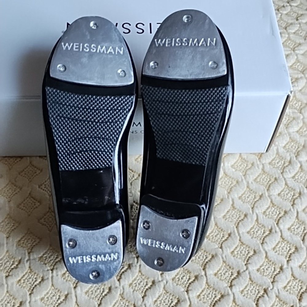 Weissman Black Ribonnette Tap Shoes - Picture 8 of 9